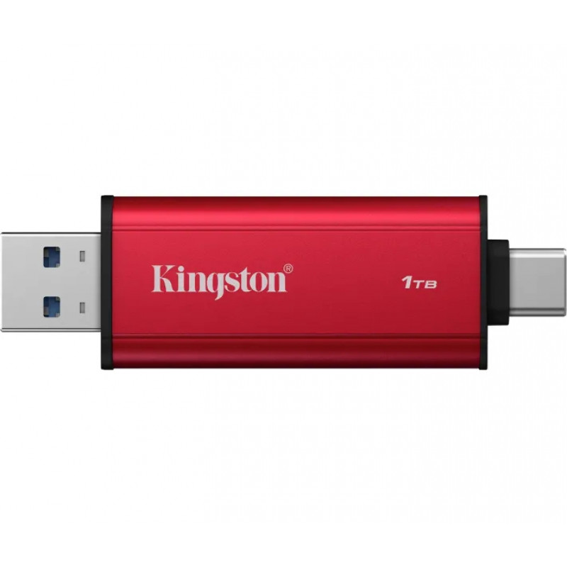 SSD Kingston Dual USB-A/C 1TB Dual Portable 1050MB/s USB 3.2 Gen 2 Red/Black