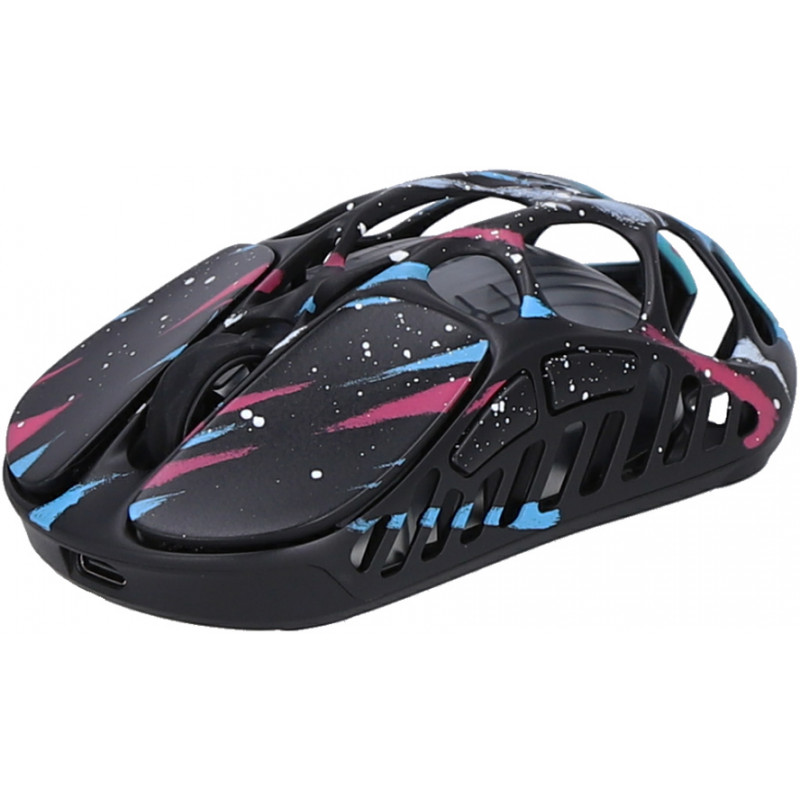 Миша GravaStar Mercury X Pro, 8K, BT/WL/USB-A, RGB, Neon Graffiti GS_X_PRO_CG_BLK