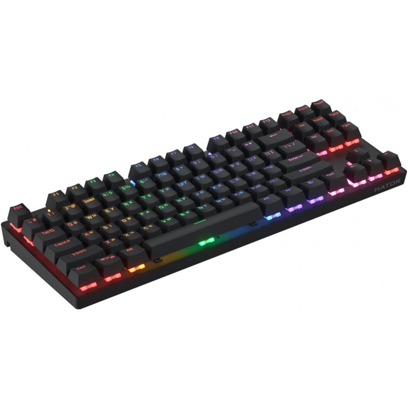 Клавіатура механічна HATOR Icefall Mecha TKL wireless Rainbow (HTK287UA) black