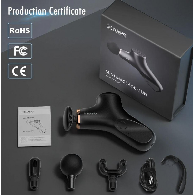 Масажер ручний NAIPO new MINI Massage Gun NP-MG01