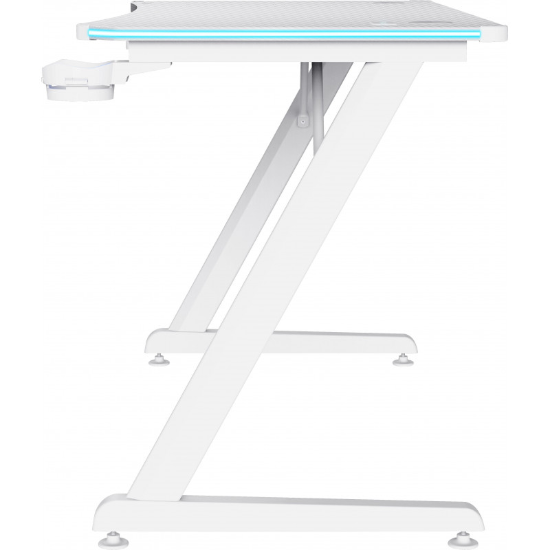 Стіл Trust GXT 709W LUMINUS, RGB, білий 25328_TRUST