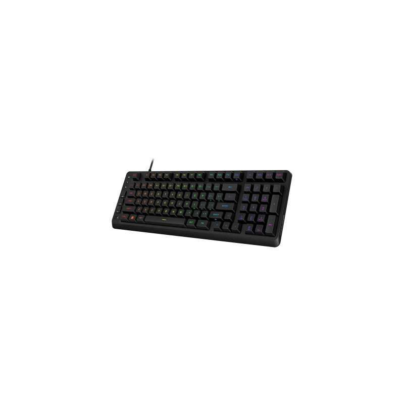 Клавіатура мембранна HyperX Alloy Origins EVE 1800 99key, Red, USB-A, EN/UA, RGB, чорний B7JE0AA
