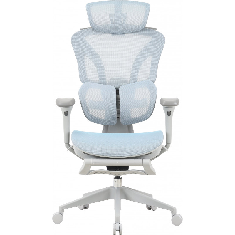 Крісло офісне OfficePro Elite OC950GLB Gray/Light Blue
