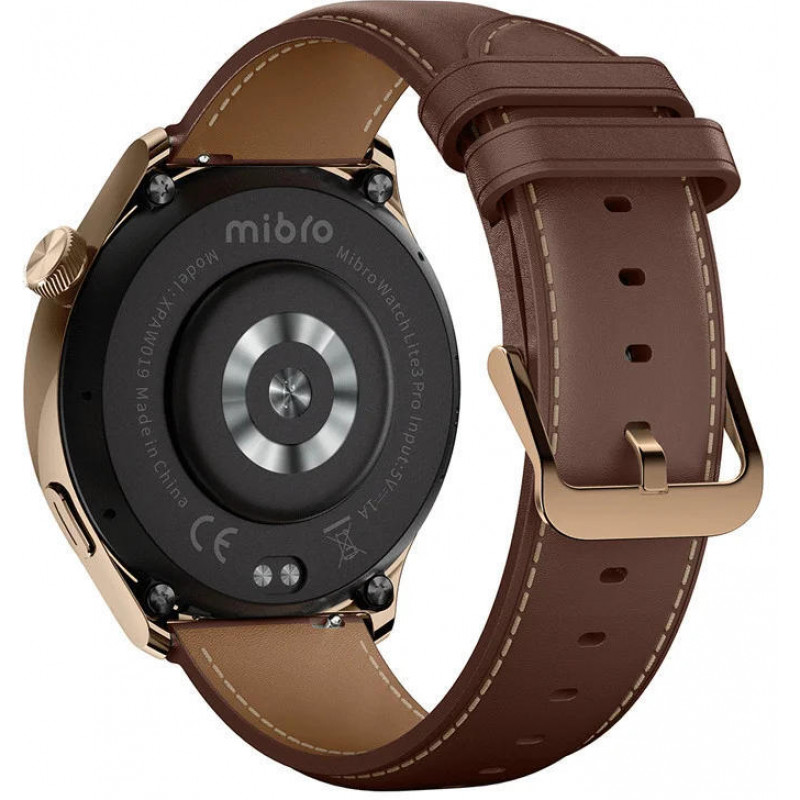 Смарт-годинник Mibro Lite 3 Pro 45мм, AMOLED, BT 5.3, GPS, 5 ATM, рожево-золотий XPAW019RG