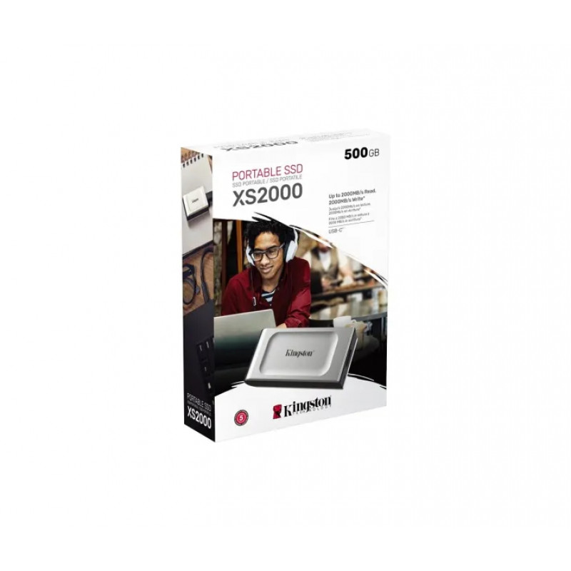 SSD Kingston XS2000 500GB USB 3.2 Gen2 (2x2) Type-C IP55 3D NAND