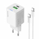 Мережевий зарядн. прист. Colorway GaN Mini 20W PD Port PPS USB (Type-C PD + USB QC4.0) cable Type-C