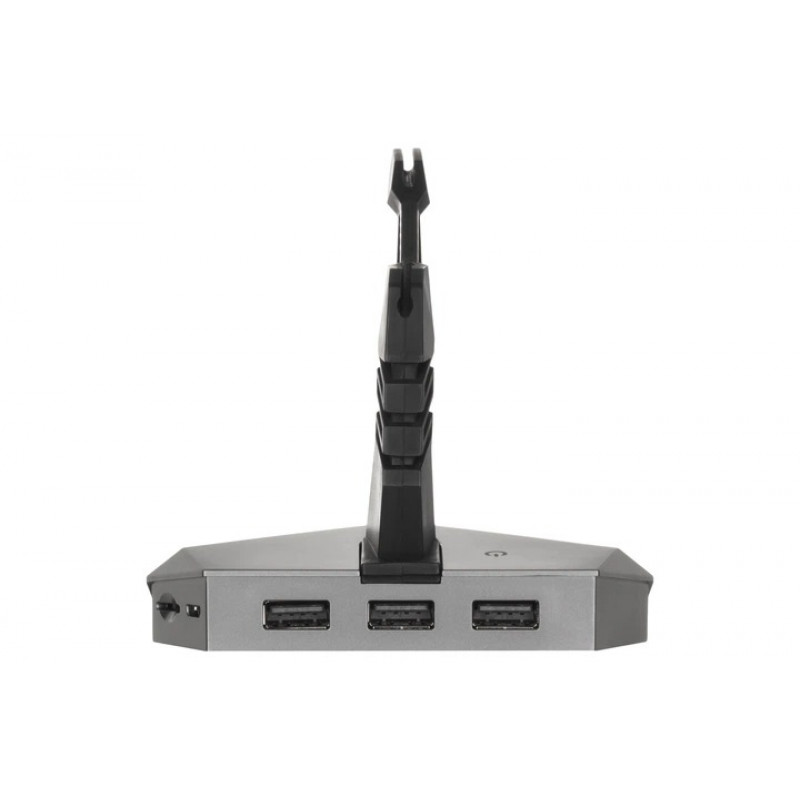 Тримач кабелю 2E GAMING Scorpio 4в1, LED, сірий