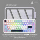 Клавіатура механічна Ajazz AK820 MAX PLUS Daydream Switch RGB Wireless/BT/USB White AK820MAX-DD-BWD
