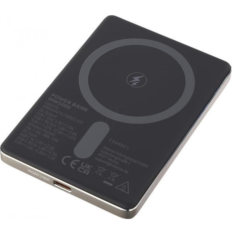 Портативний зарядний пристрій INTENSO USB 5000MAH MAG CHAMPAGNE MW5000 7344021