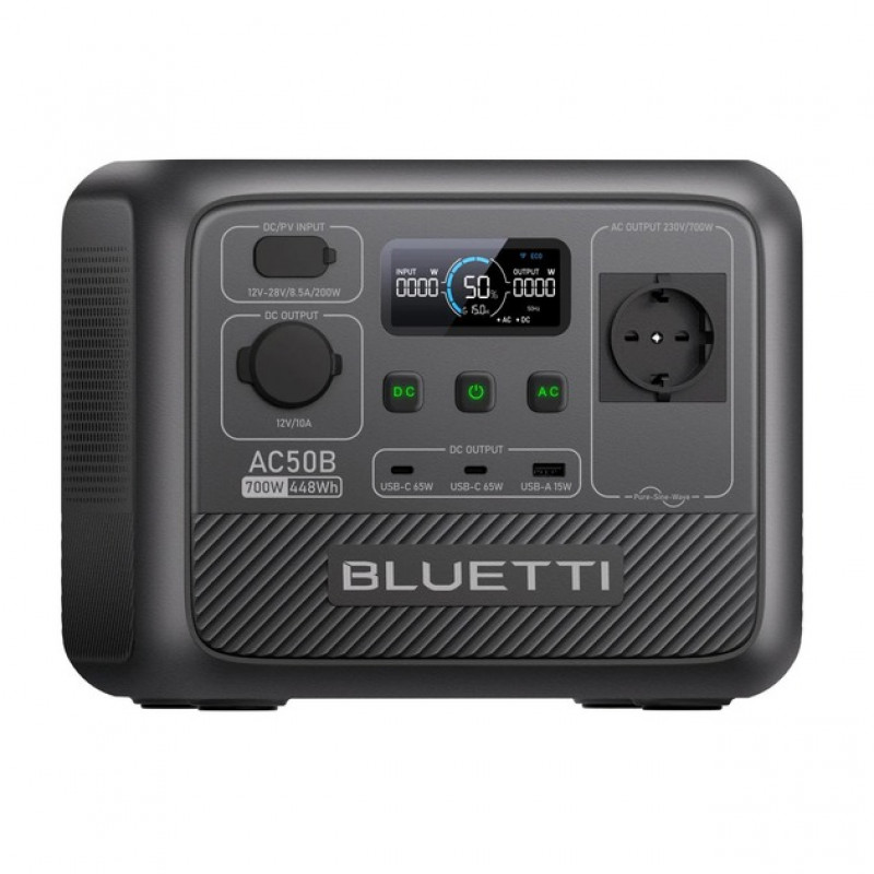 Зарядна станція Bluetti AC50B, 700W, 448Wh, LiFePO4, Portable Power Station