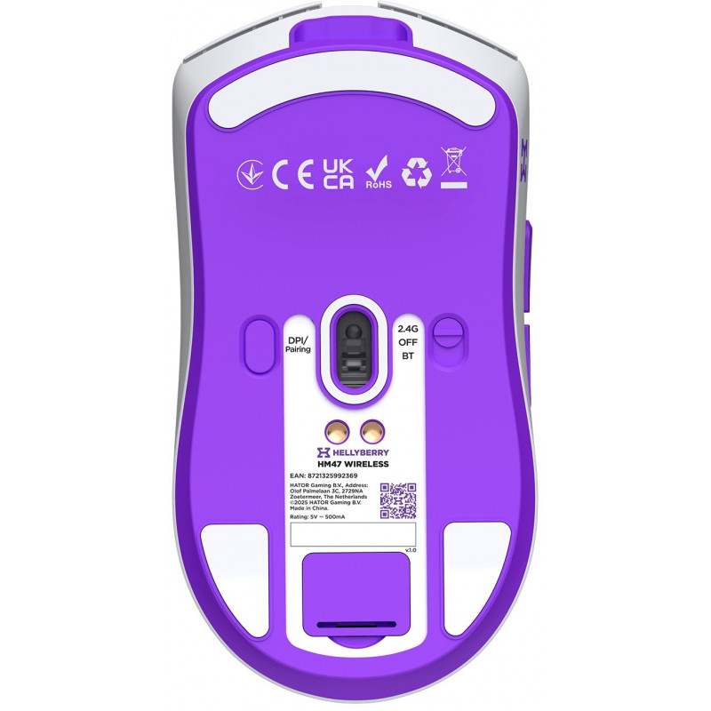 Ігрова миша HATOR Hellyberry HM47 wireless HM47_white_violet