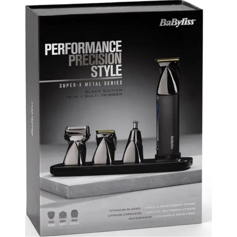 Набір для стрижки Babyliss Super-X Metal Black Edition MT991E