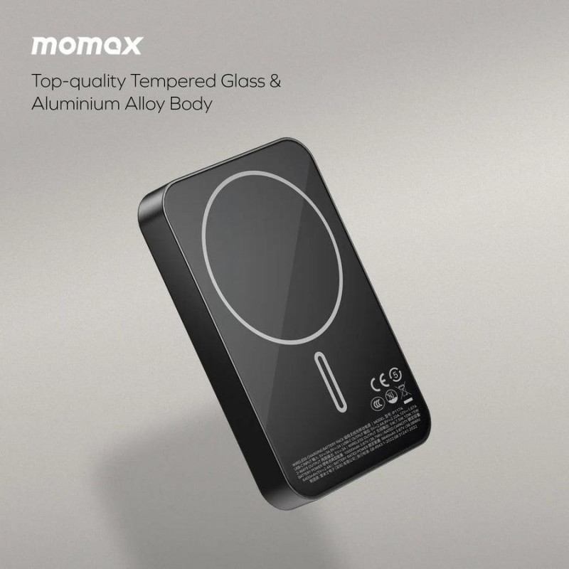 Портативний зарядний пристрій MOMAX WRL 10000MAH Q.MAG X1 BLACK IP117AD