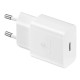 Зарядний пристрій мережевий Samsung 15Вт USB-С, білий EP-T1510NWEGEU