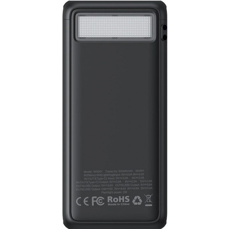Power Bank Veger W5001 50000mAh.black