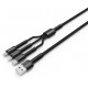 Кабель Colorway 3в1 4.0A (20W) сірий CW-CBU3003-GR