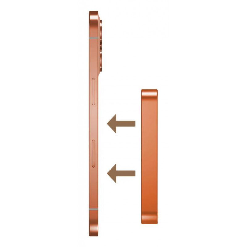 Портативний зарядний пристрій MOMAX WRL 10000MAH Q.MAG X1 ORANGE IP117AM