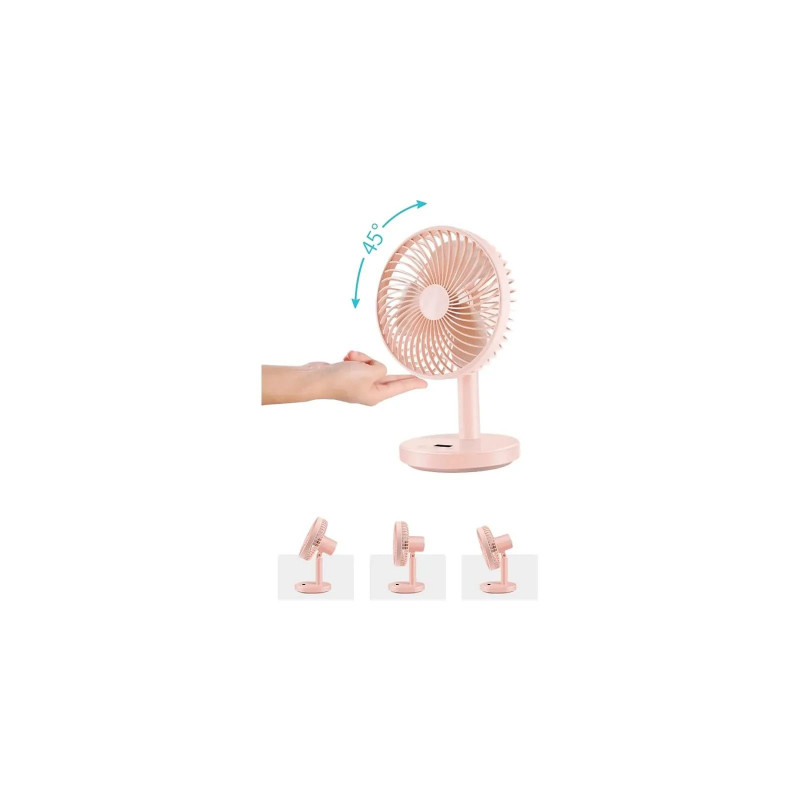 Вентилятор Jisulife Desktop small fan 01 Pink