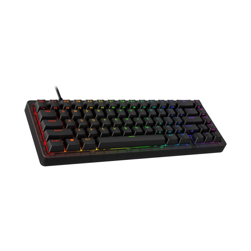 Клавіатура механічна HyperX Alloy Origins 2 65key, Red, USB-A, Hot-Swap, EN/UA, RGB, чорний B4QS3AA