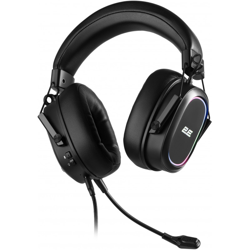 Гарнітура ігрова 2E GAMING HG320 USB-A, RGB, 2м, чорний 2E-HG320V2BK-7.1
