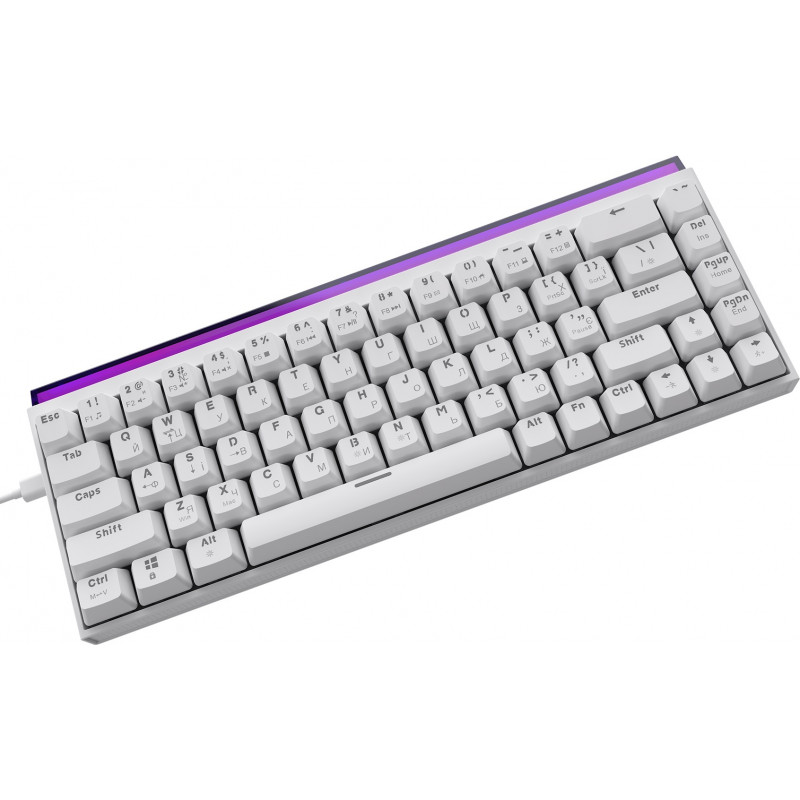 Дротова механічна клавіатура Ajazz NK68 Red switches White (NK68-R-W)