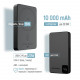 Power Bank ColorWay 10 000 mAh 15W MagSafe (USB-C PD 20W) Black