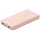 Акумулятор портативний літій-іонний Power Bank Belkin 10000мА·год, 15Вт, 2хUSB-A/USB-C, рожевий BPB0