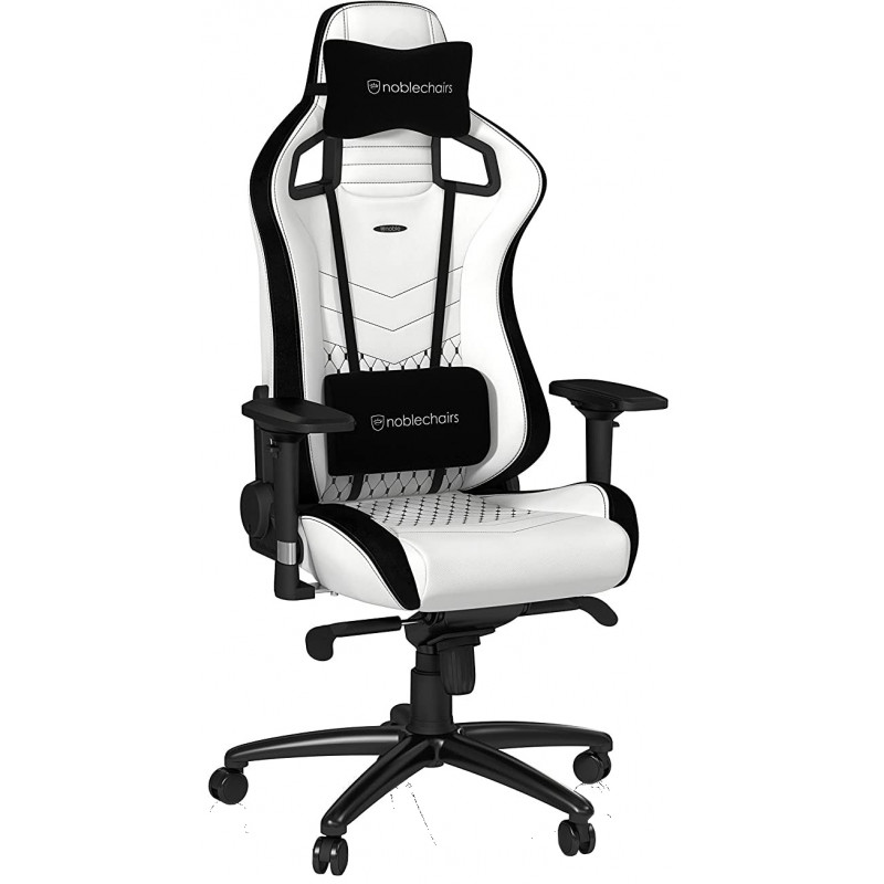 Ігрове крісло Noblechairs EPIC штучна шкіра, білий NBL-PU-WHT-001