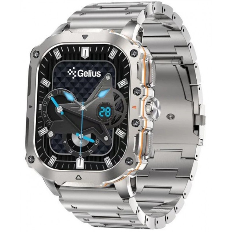 Смарт годинник Gelius Tactical Heavy (GP-SW016) Silver Titan