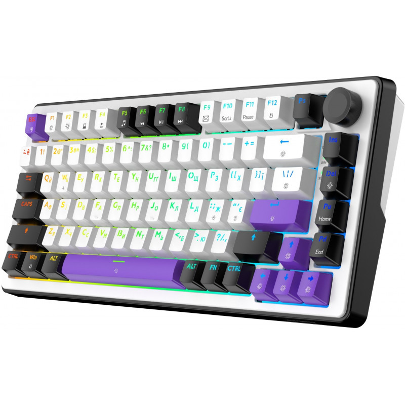 Клавіатура механічна HATOR Hellyberry HK75 White-Violet
