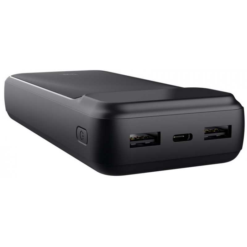 Акумулятор портативний літій-іонний power bank Trust Avala, 20000мА·год, 2хUSB-A/USB-C, 20W, PD/QC 3