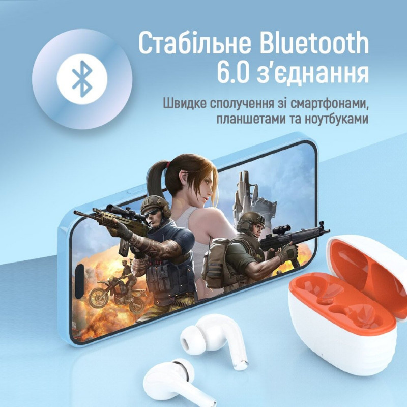 Навушники СolorWay Slim TWS-5 Earbuds White