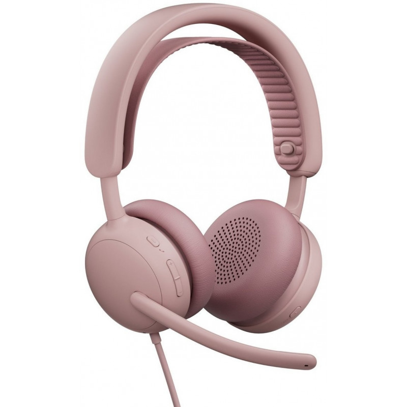 Навушники Logitech Zone Wired 2 USB Rose (981-001620)