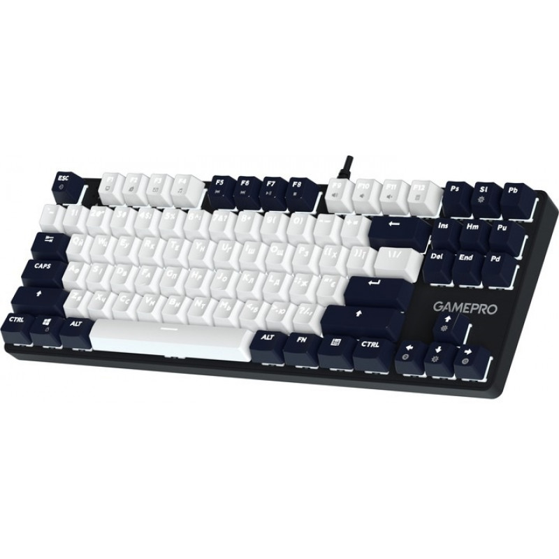 Дротова механічна клавіатура GamePro Genesis Metallic (MK110B) 87% Red switches