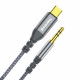 Адаптер-перехідник ColorWay USB-C to 3.5 mm mini-Jack 1.2 м сірий
