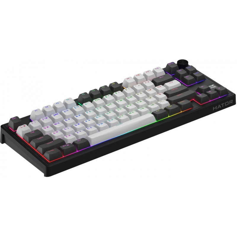 Клавіатура механічна HATOR Skyfall 80 PRO wireless grey-black, silent switches HTK4180UA