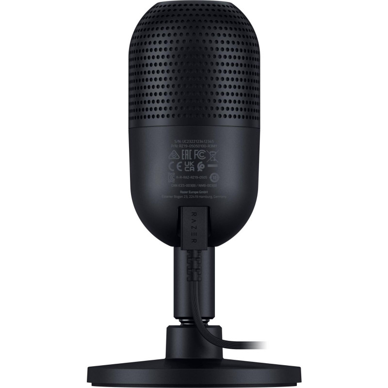 Мікрофон геймінговий Razer Seiren V3 Mini, Omni, USB-A, 1.2м, чорний RZ19-05050100-R3M1