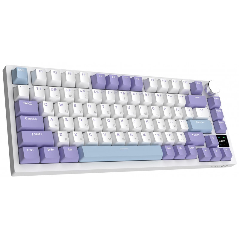 Клавіатура Ajazz AK820 PRO 75% Flying Fish Switch White RGB (AK820PRO-FF-PWB)