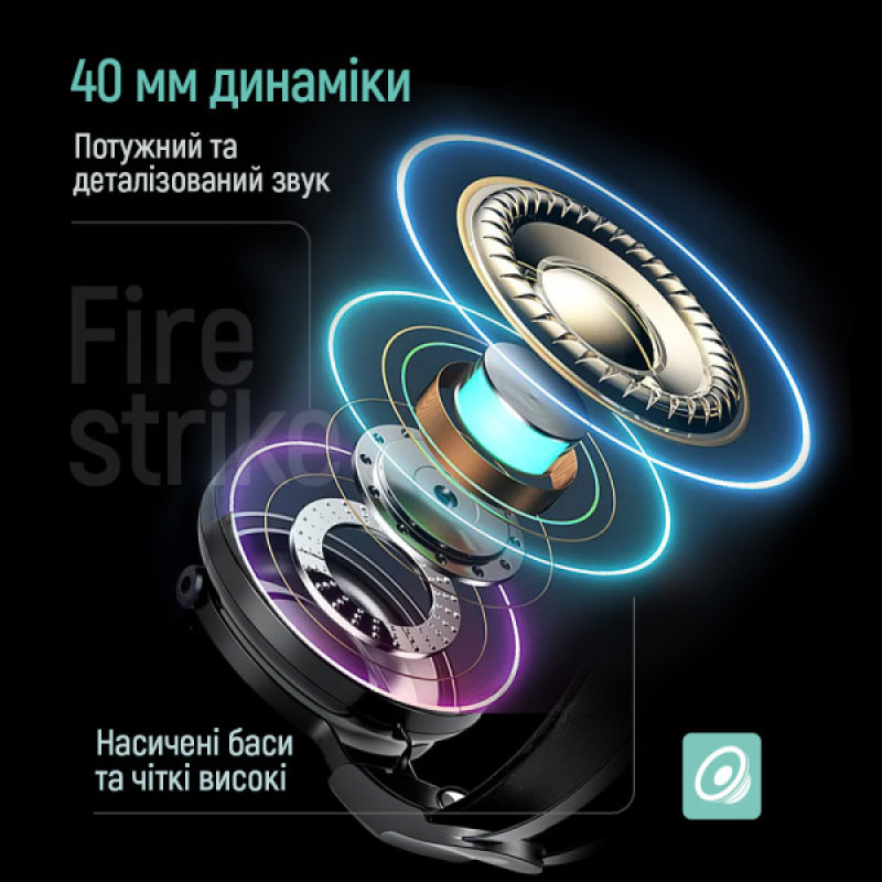 Навушники ColorWay Firestrike RGB Black CW-HPG04BK