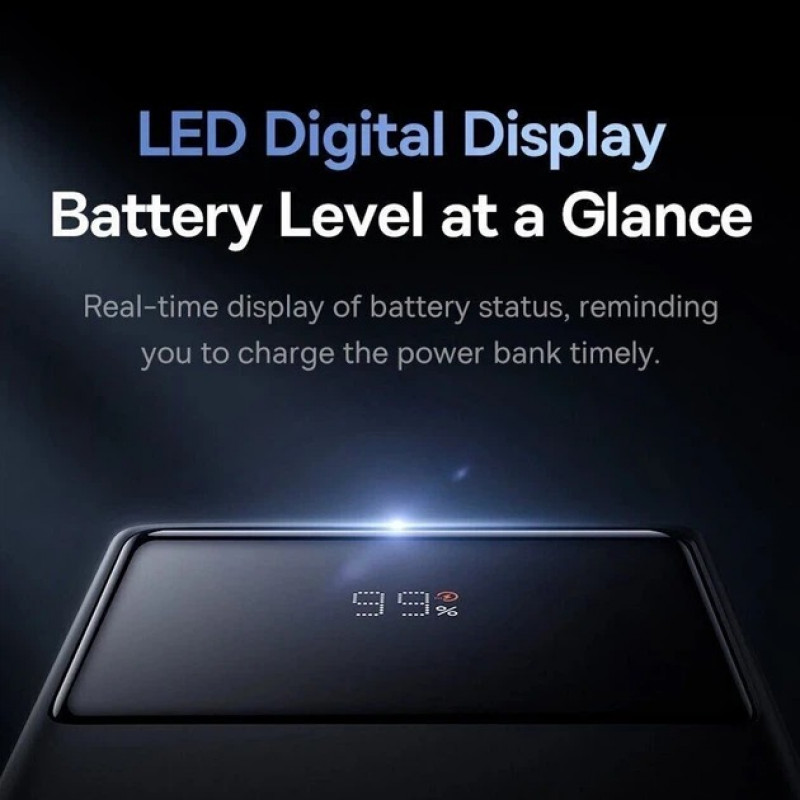Power Bank Baseus Star-Lord Digital Display 30000mAh 22.5W (PPXJ060101) Fast Charge Black