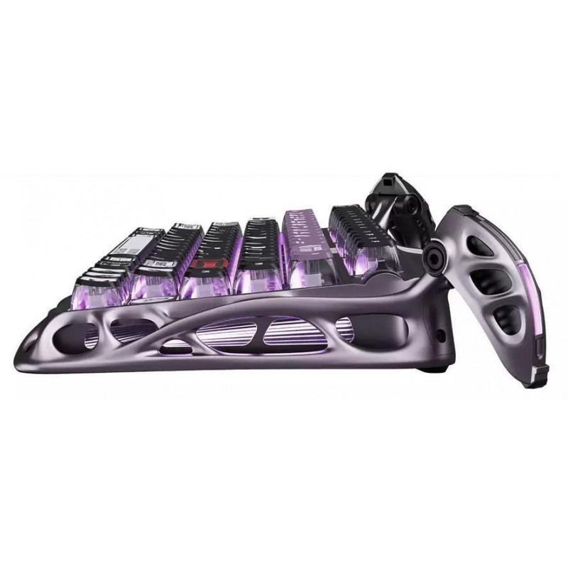 Клавіатура механічна GravaStar Mercury V75 Pro 8K, USB-A, RGB, Iron Purple GS_V75_PRO_PL