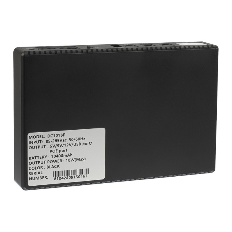Джерело безперебійного живлення UPS DC1018P USB, DC, 5V+9V+12V (10400mAh)