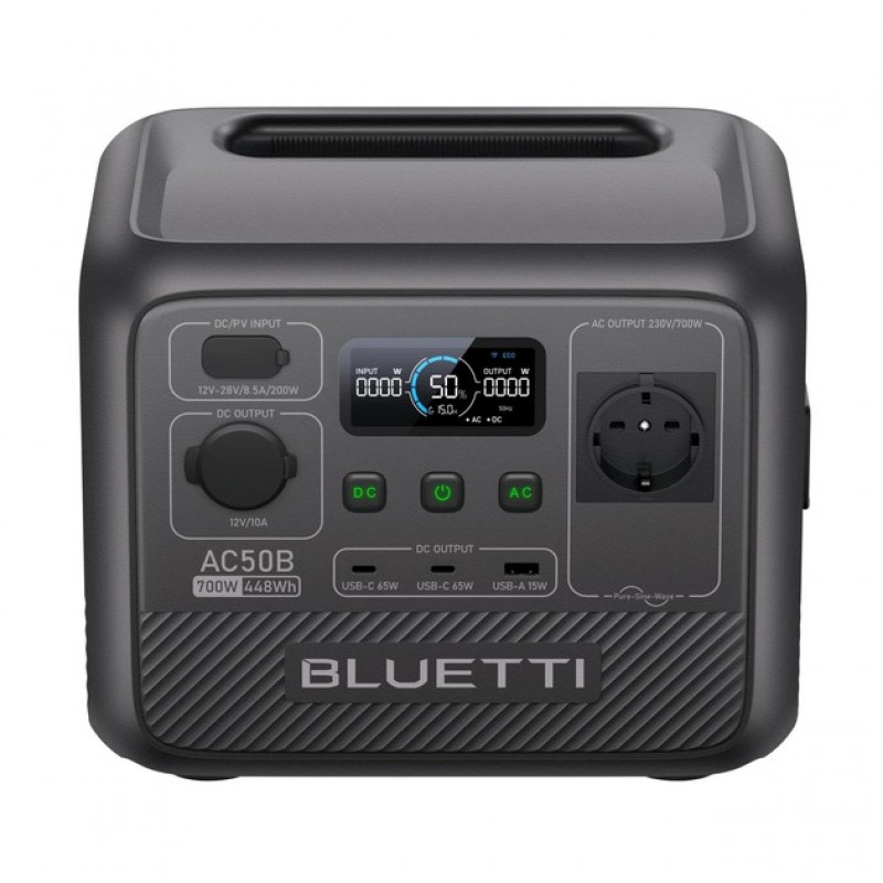 Зарядна станція Bluetti AC50B, 700W, 448Wh, LiFePO4, Portable Power Station