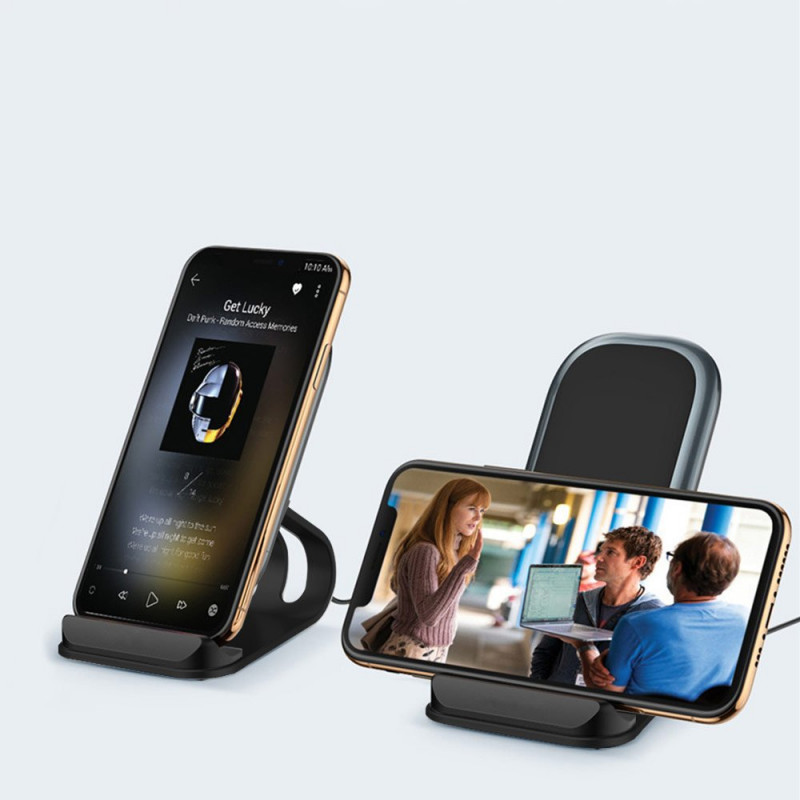 Бездротовий зарядний пристрій СolorWay Wireless Stand 10W Blue CW-CHW30Q-BL