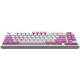 Клавіатура механічна MSI FORGE GK600 TKL W VIOLET UA 83key, mechanical Linear, USB-A, Wireless, Blue