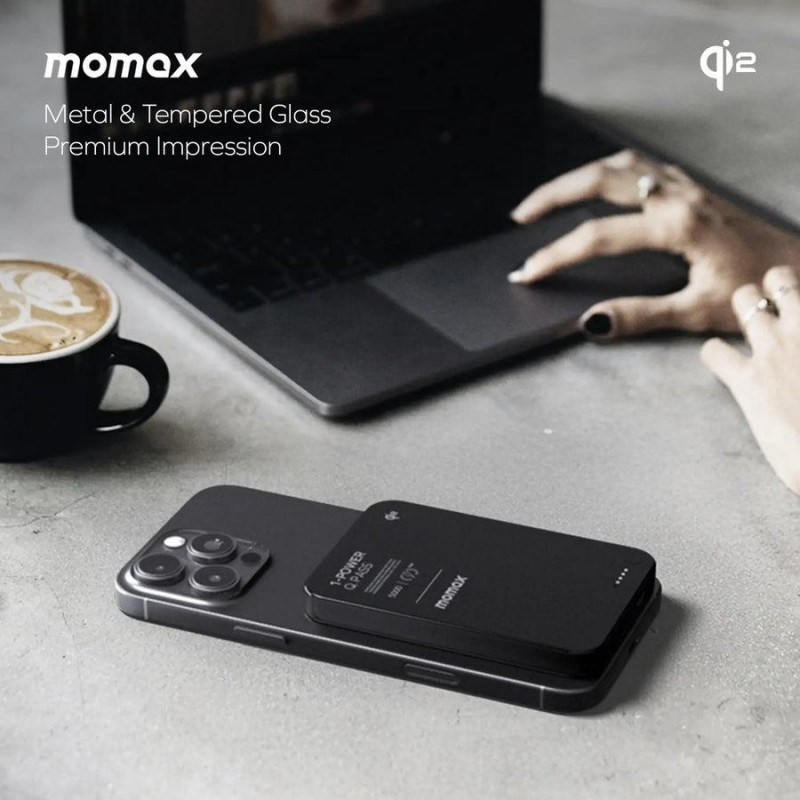 Портативний зарядний пристрій MOMAX WRL 5000MAH BLACK IP129Q2D