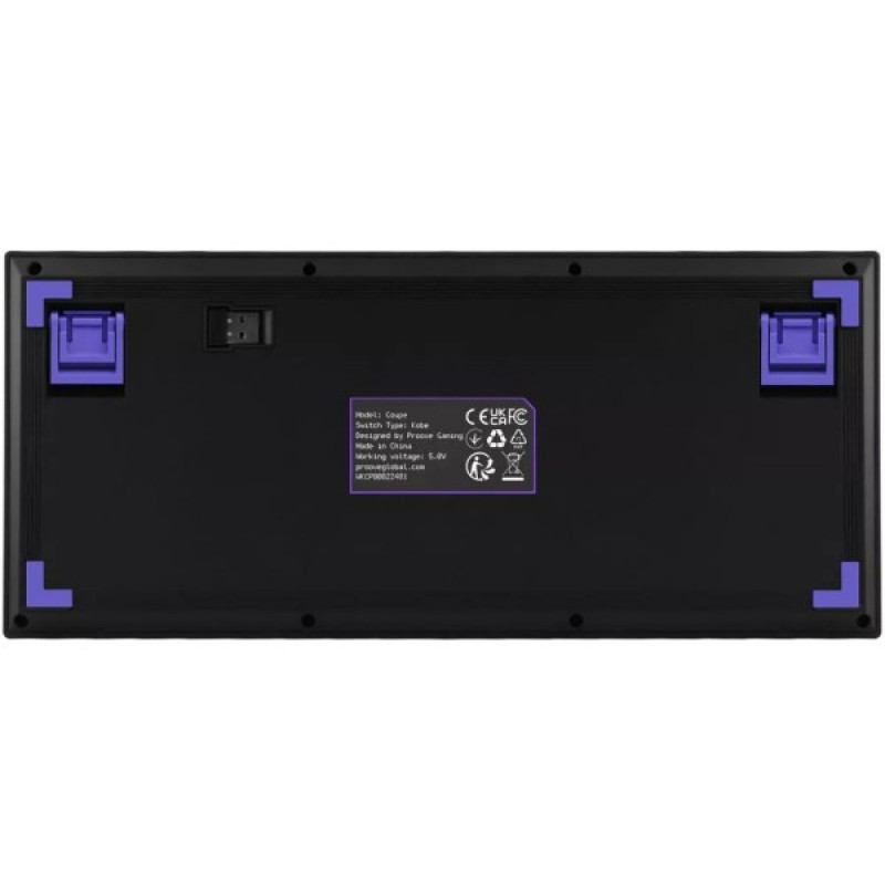 Бездротова клавіатура Proove Gaming Coupe (Ukraine Layout) (black/purple)
