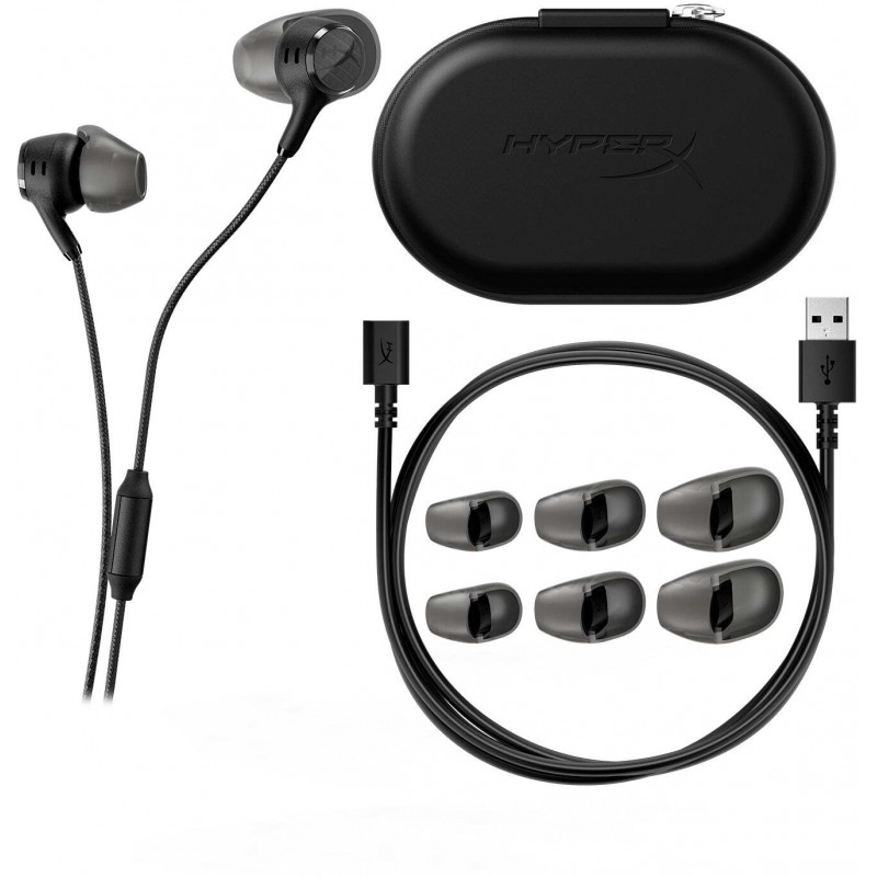 Гарнітура ігрова HyperX Cloud Earbuds III S, USB-C, чорний BN7S1AA