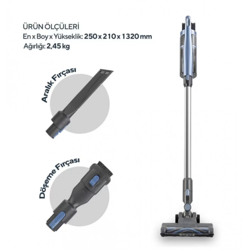 Пилосос KUMTEL HVC-15 Blue&Black