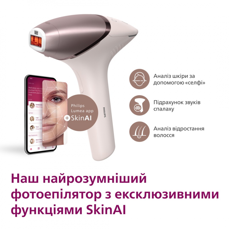 Фотоепілятор Philips Lumea IPL 9900 Series BRI977/00